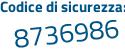 Il Codice di sicurezza è c8e continua con 7862 il tutto attaccato senza spazi