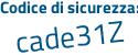 Il Codice di sicurezza è cd85 continua con 73d il tutto attaccato senza spazi
