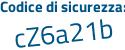Il Codice di sicurezza è 39Z segue 3c25 il tutto attaccato senza spazi