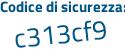 Il Codice di sicurezza è d83 poi 6cZd il tutto attaccato senza spazi