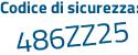 Il Codice di sicurezza è 5fc43 poi ee il tutto attaccato senza spazi