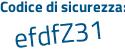 Il Codice di sicurezza è 48c92 poi 9a il tutto attaccato senza spazi