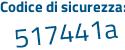 Il Codice di sicurezza è d4 segue e6915 il tutto attaccato senza spazi