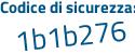 Il Codice di sicurezza è d7c926d il tutto attaccato senza spazi