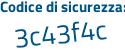 Il Codice di sicurezza è Z12 continua con Z21b il tutto attaccato senza spazi