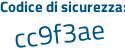 Il Codice di sicurezza è fd8eb3e il tutto attaccato senza spazi