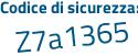 Il Codice di sicurezza è 41efa poi 78 il tutto attaccato senza spazi