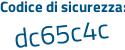 Il Codice di sicurezza è 98c8Z85 il tutto attaccato senza spazi