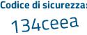 Il Codice di sicurezza è aZ941Z1 il tutto attaccato senza spazi