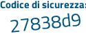 Il Codice di sicurezza è 9ZZbb85 il tutto attaccato senza spazi