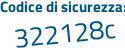 Il Codice di sicurezza è 41 segue 2fe68 il tutto attaccato senza spazi