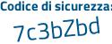 Il Codice di sicurezza è 7cfaZ poi 6a il tutto attaccato senza spazi