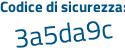 Il Codice di sicurezza è 6feZ7 continua con 9b il tutto attaccato senza spazi