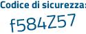 Il Codice di sicurezza è eb9Z7c6 il tutto attaccato senza spazi