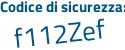 Il Codice di sicurezza è 8e8c9 poi Z6 il tutto attaccato senza spazi