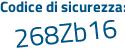 Il Codice di sicurezza è 9251b continua con ed il tutto attaccato senza spazi