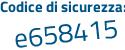 Il Codice di sicurezza è 61 continua con 3a84f il tutto attaccato senza spazi