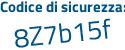 Il Codice di sicurezza è 796c7 poi d3 il tutto attaccato senza spazi