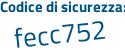 Il Codice di sicurezza è a poi 6a4312 il tutto attaccato senza spazi