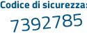 Il Codice di sicurezza è 7a52d segue 23 il tutto attaccato senza spazi