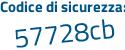Il Codice di sicurezza è c continua con a2e95c il tutto attaccato senza spazi