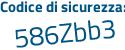 Il Codice di sicurezza è 431 poi 8769 il tutto attaccato senza spazi