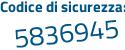 Il Codice di sicurezza è ef426f9 il tutto attaccato senza spazi