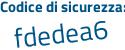 Il Codice di sicurezza è 8a356 segue 47 il tutto attaccato senza spazi