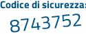 Il Codice di sicurezza è 3617d continua con bf il tutto attaccato senza spazi