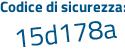 Il Codice di sicurezza è 1286 continua con 717 il tutto attaccato senza spazi