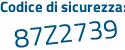 Il Codice di sicurezza è ef4844c il tutto attaccato senza spazi