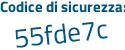 Il Codice di sicurezza è c61c169 il tutto attaccato senza spazi