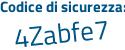 Il Codice di sicurezza è b continua con 4a5966 il tutto attaccato senza spazi