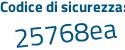Il Codice di sicurezza è 9 segue db957b il tutto attaccato senza spazi