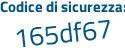 Il Codice di sicurezza è c7 poi 63517 il tutto attaccato senza spazi