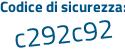 Il Codice di sicurezza è 412f25c il tutto attaccato senza spazi