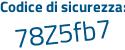 Il Codice di sicurezza è f17 segue e1a9 il tutto attaccato senza spazi