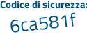 Il Codice di sicurezza è ac continua con 5Z9Z6 il tutto attaccato senza spazi