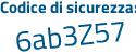 Il Codice di sicurezza è d4 continua con 3457f il tutto attaccato senza spazi