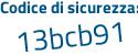 Il Codice di sicurezza è 627ZZ7e il tutto attaccato senza spazi