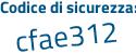 Il Codice di sicurezza è 3 segue e412e2 il tutto attaccato senza spazi