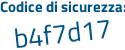 Il Codice di sicurezza è cZc segue c13e il tutto attaccato senza spazi