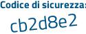 Il Codice di sicurezza è 216 segue abe1 il tutto attaccato senza spazi