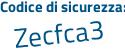 Il Codice di sicurezza è cZ18bfZ il tutto attaccato senza spazi