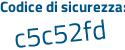 Il Codice di sicurezza è 88692Z4 il tutto attaccato senza spazi