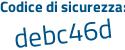Il Codice di sicurezza è c3Z8133 il tutto attaccato senza spazi