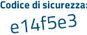 Il Codice di sicurezza è e94 poi 921a il tutto attaccato senza spazi