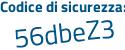Il Codice di sicurezza è 9Zab4 poi 92 il tutto attaccato senza spazi