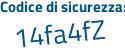 Il Codice di sicurezza è 26fc9 segue bb il tutto attaccato senza spazi