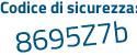 Il Codice di sicurezza è 7d81c segue 4d il tutto attaccato senza spazi